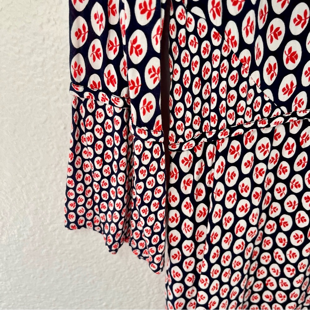 Boden • Edna tunic mini dress red blue print Size 10 - Picture 7 of 11